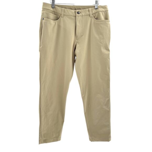 Lululemon ABC Slim-Fit 5 Pocket Pant tan sz 32 - Picture 1 of 6